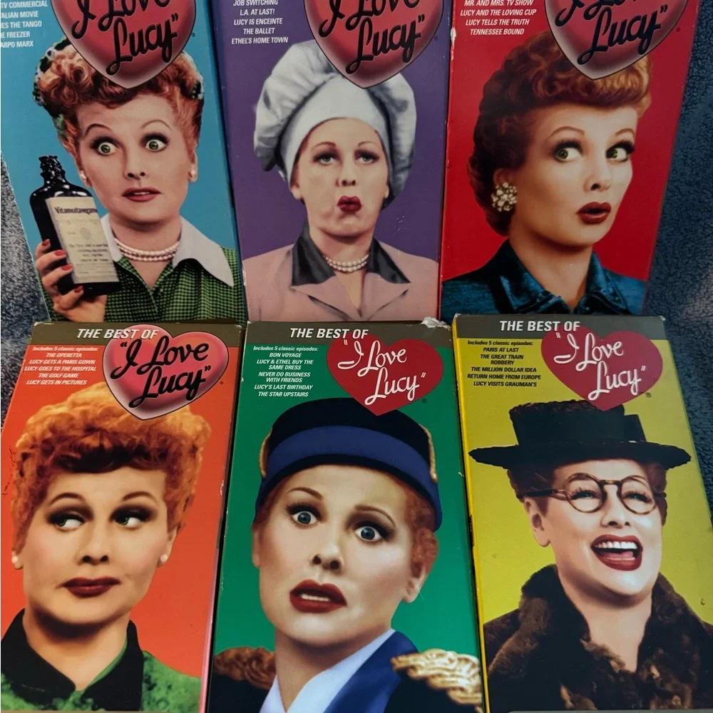 I Love Lucy VHS Set of Six